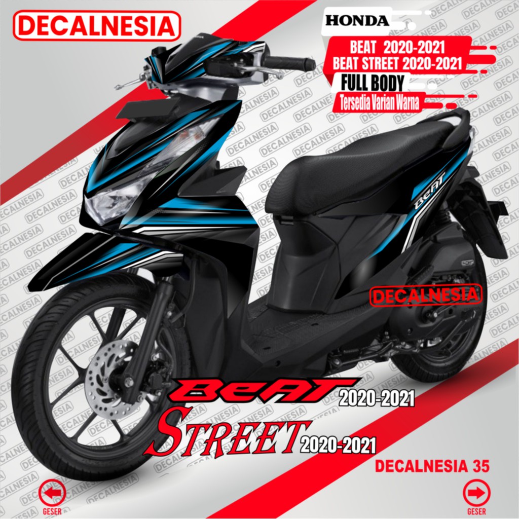 Decal Stiker FullBody Honda Beat 2020 Deluxe RoadRace Variasi Sticker Dekal Beat Street 2020 2021