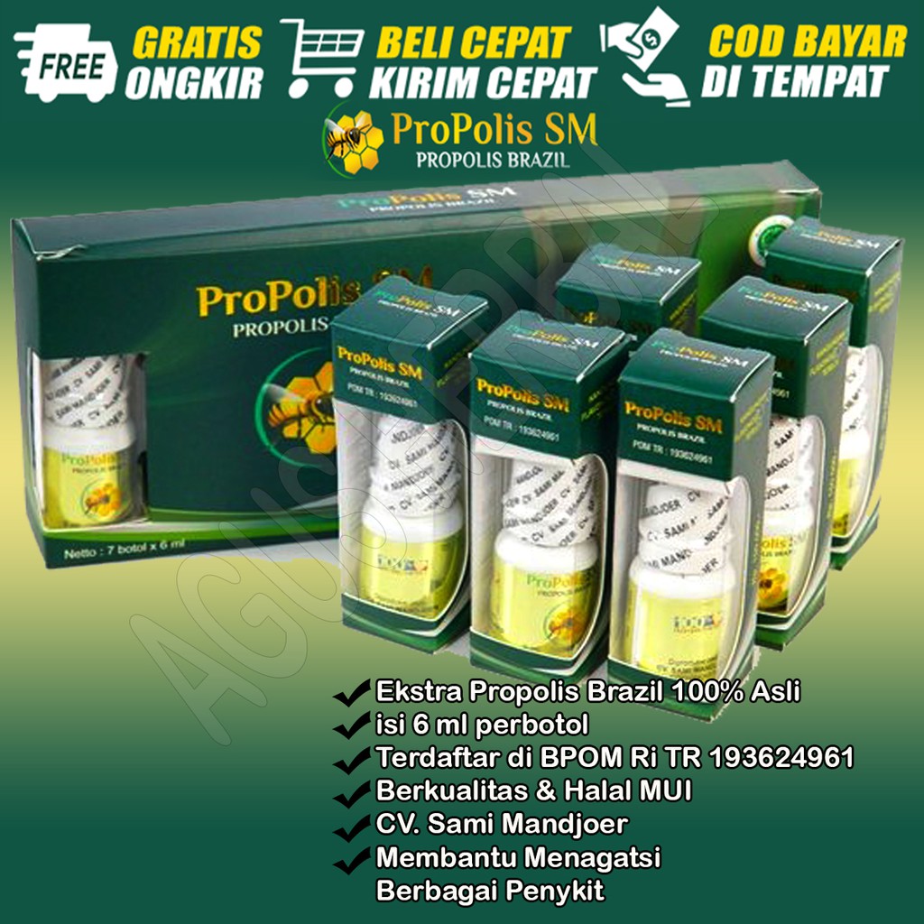 Propolis Sm Obat Sakit Gigi Belubang Obat tetes Gusi bengkak Obat kumur Sakit Gigi Alami COD