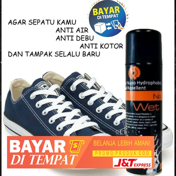 Formula Anti Air, NoWet Waterproof spray, Spray Anti Air untuk sepatu, mobil, motor, sofa, tas, baju