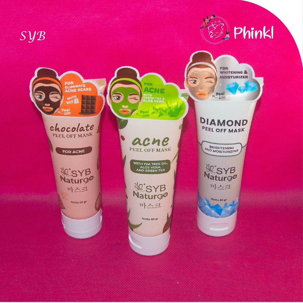 `ღ´ PHINKL `ღ´ SYB masker wajah clay Naturgo Tube untuk angkat komedo mask multi fungsi