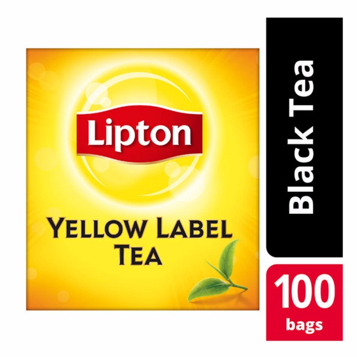 

02 Lipton Yellow Label 100 Tea Bag Non Envelope Ds51Ghg