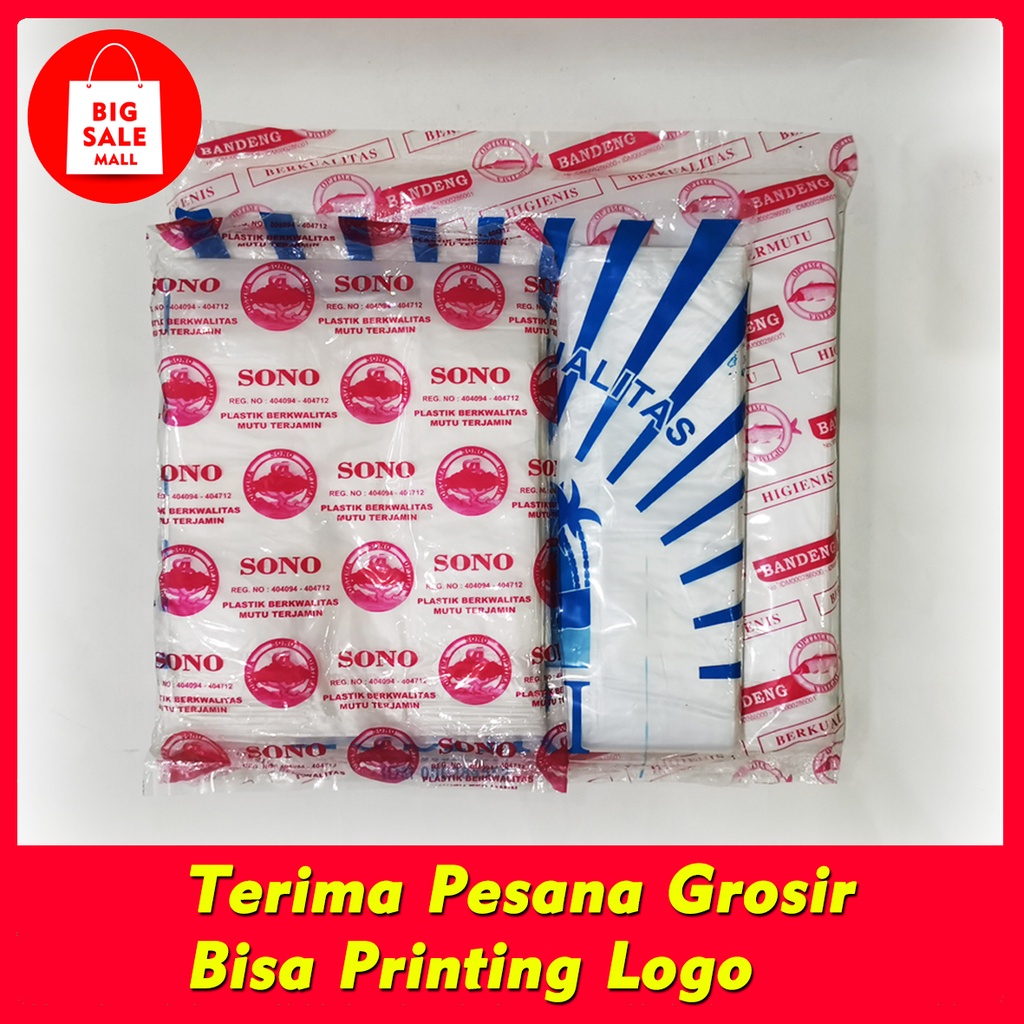 Kantong Plastik Kresek Bening Ukuran 15x34/24x42/28x48/35X58cm Transparen Ekonomis Food Grade