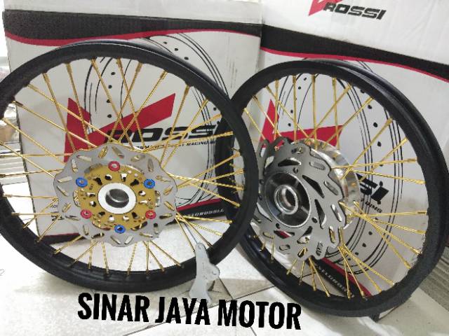 Paketan velg ninja r ninja rr ring 17 plus cakram sepaket