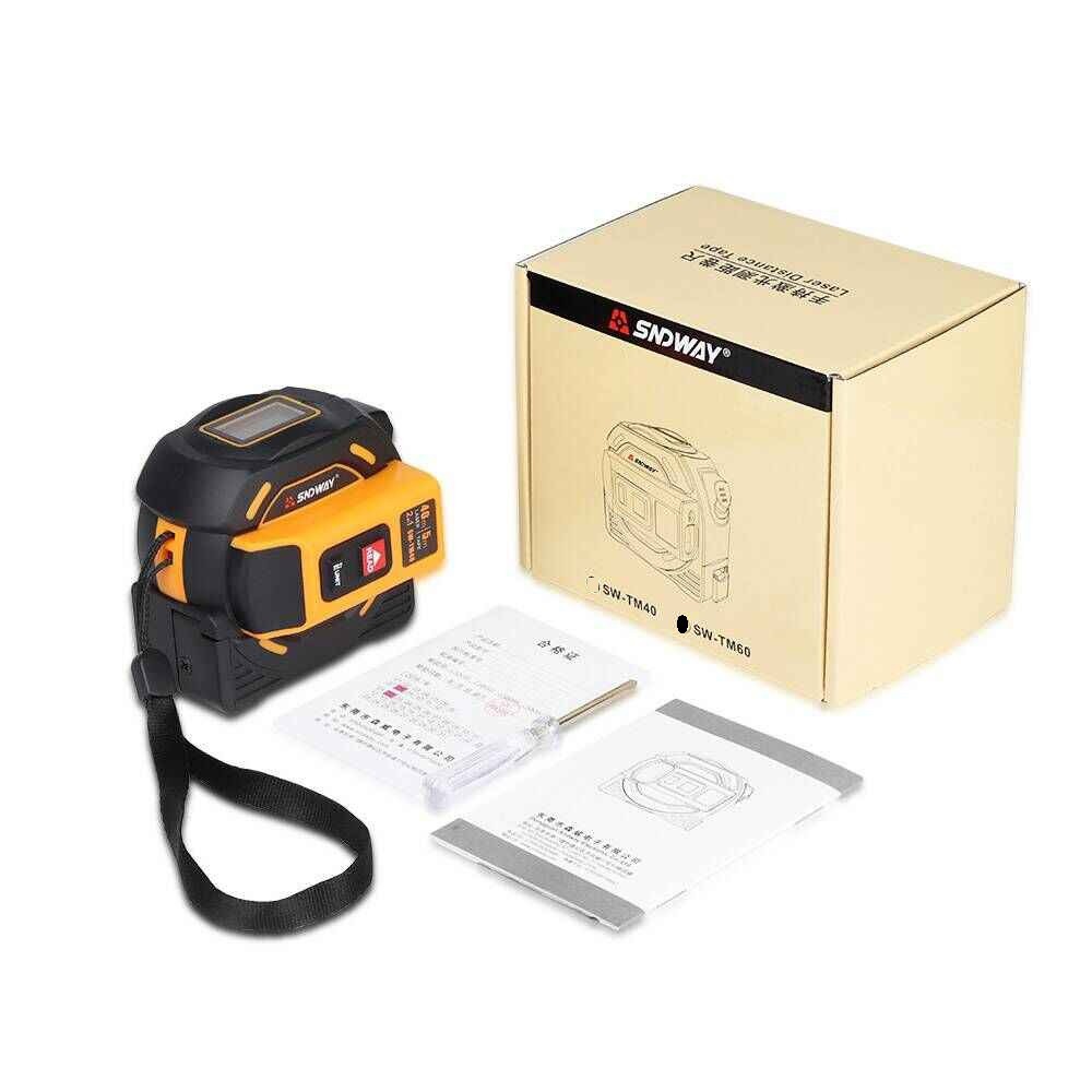 SW-TM60 SNDWAY - Multi Measuring Tape 5M and Laser Distance Meter 60M