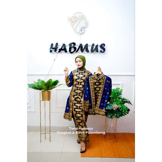 COUPLE BAJU KONDANGAN SETELAN SONGKET PALEMBANG