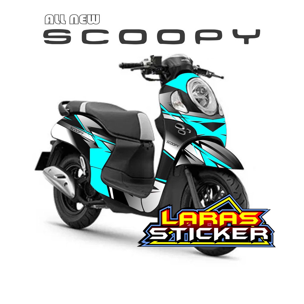 STICKER Decal Scoopy full body New Fi Baru 2021 PRESTIGE grafis keren tosca