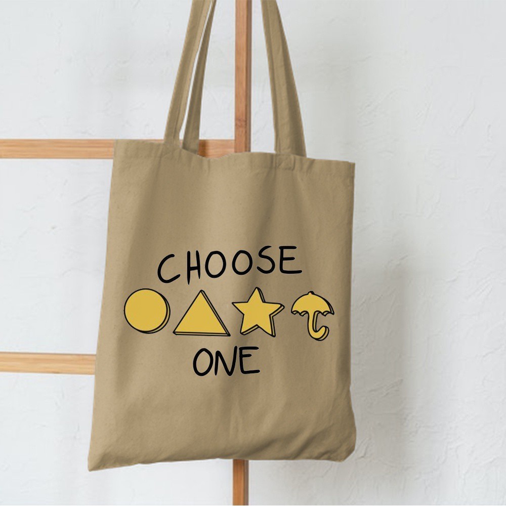 SPESIAL PROMO 7.7 - CHOOSE ONE GULALI TOTEBAG BERBAHAN SEMI KANVAS RESLETING | TOTEBAG SQUID GAME | TOTEBAG NAVY | TOTEBAG HITAM | TOTEBAG CREAM/KREM | TOTEBAG KHAKI/MOKA | TOTEBAG PINK | TOTEBAG KERJA/KULIAH/SEKOLAH | TOTEBAG UK. 33x38 CM | TOTEBAG GAYA