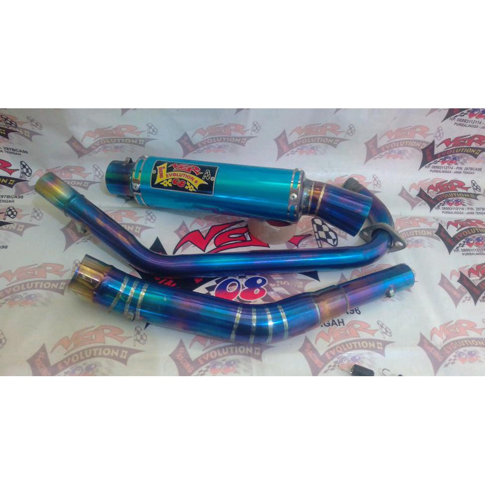 Racing Knalpot  Vixion Kidal  Vcr08 Blue