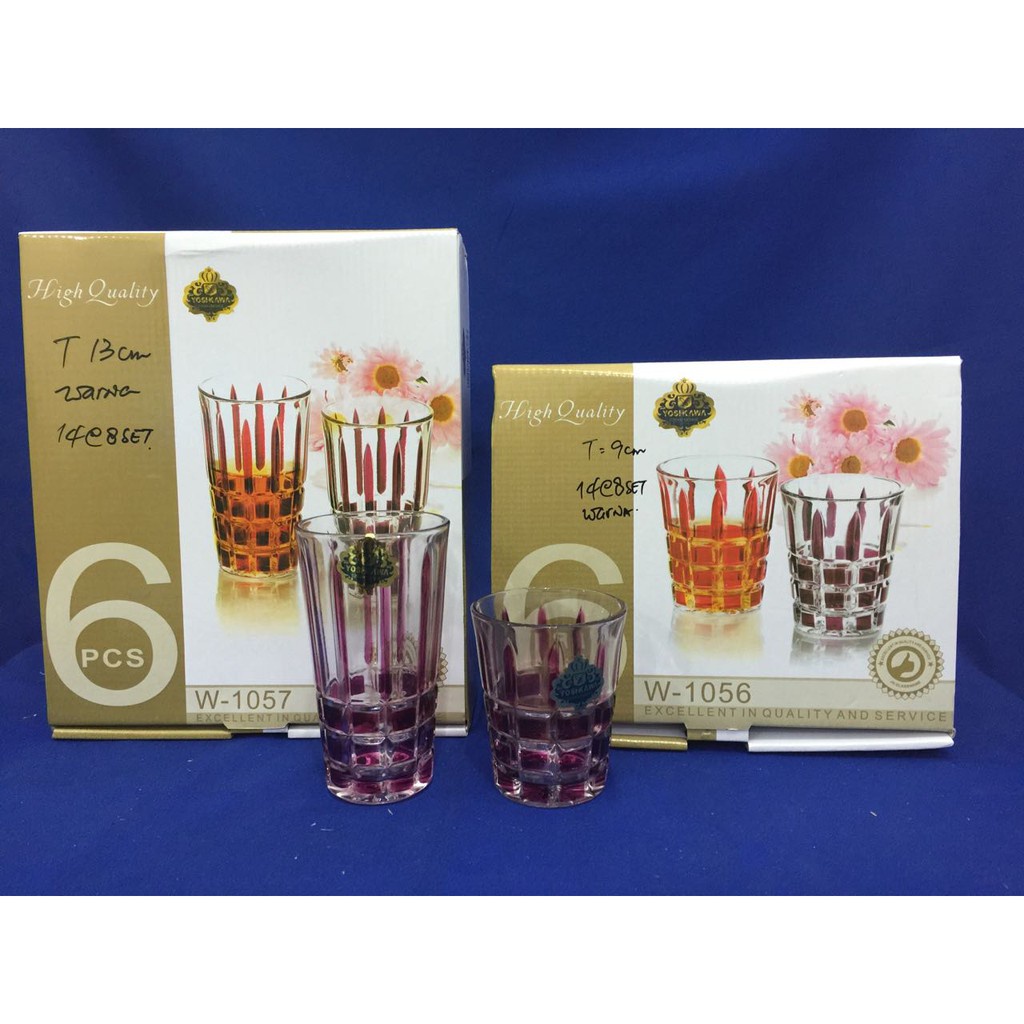 GELAS TUMBLER SET 6pcs YOSHIKAWA