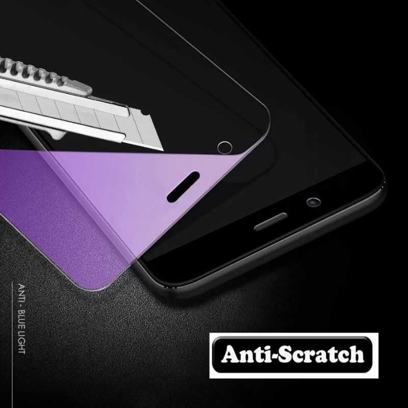 2in1 TEMPERED GLASS ANTI BLUE LIGHT FULL LAYAR KAMERA OPPO A3S F7 SCREEN PROTECTOR