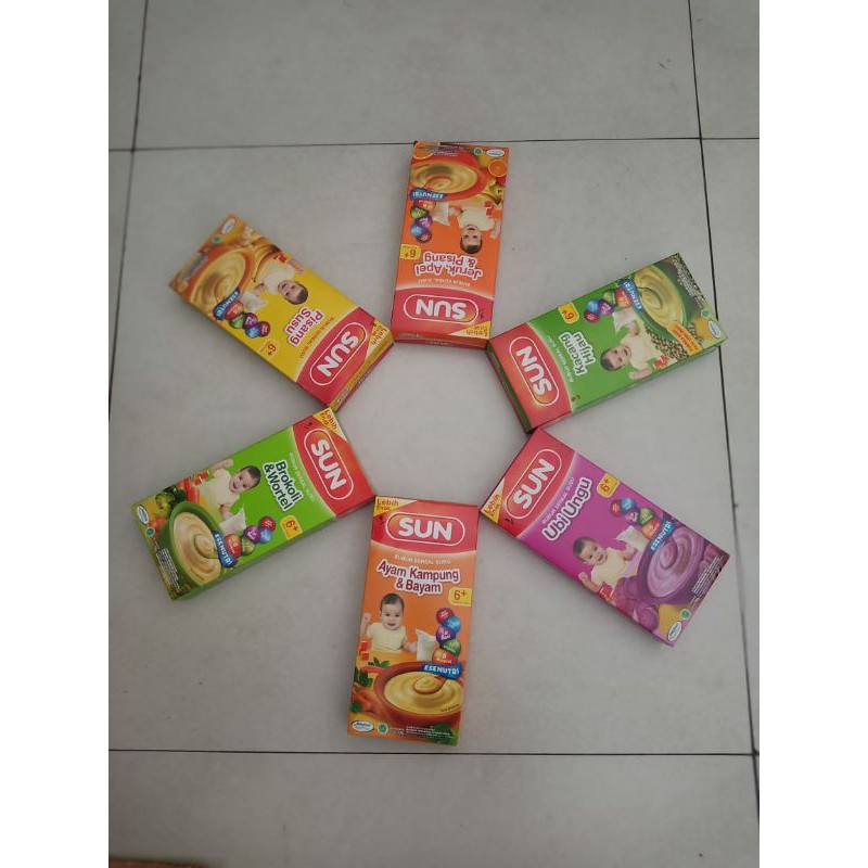 SUN - BUBUR SEREAL SUSU - 120g (6 Bulan Ke Atas)