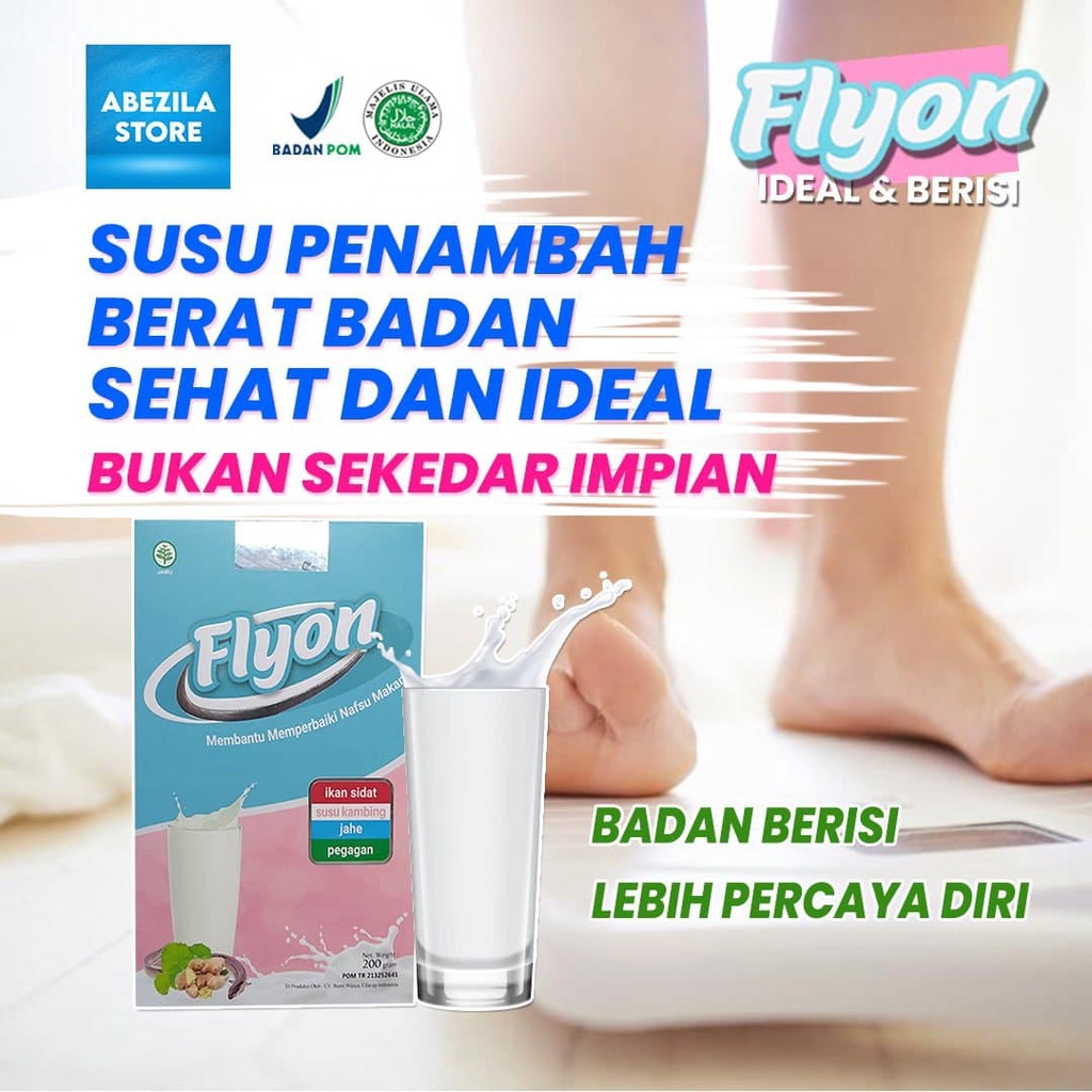 Susu Flyon Susu Penggemuk Badan Original Vitamin Penambah Berat Badan Suplemen Penambah Berat Badan Ideal-6