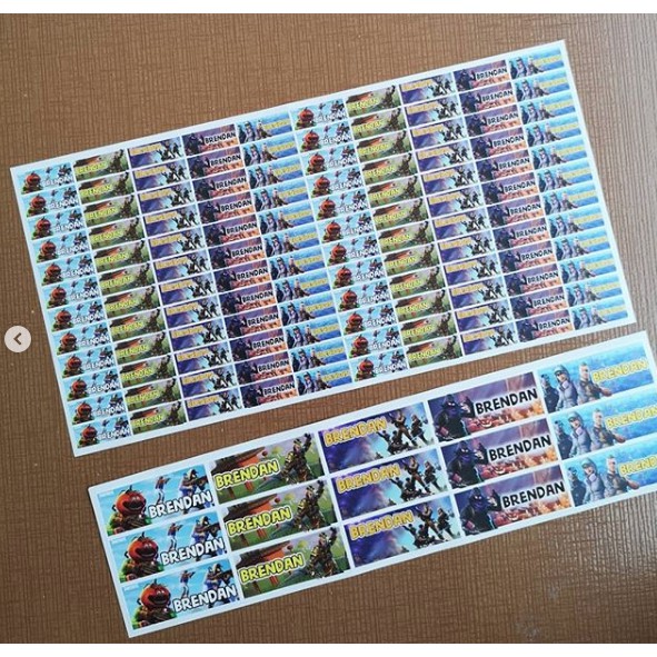 

Label Nama DESAIN SUKA-SUKA - Fortnite