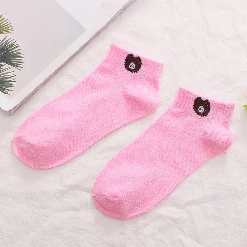Kaos Kaki Semata kaki motif beruang-Pink