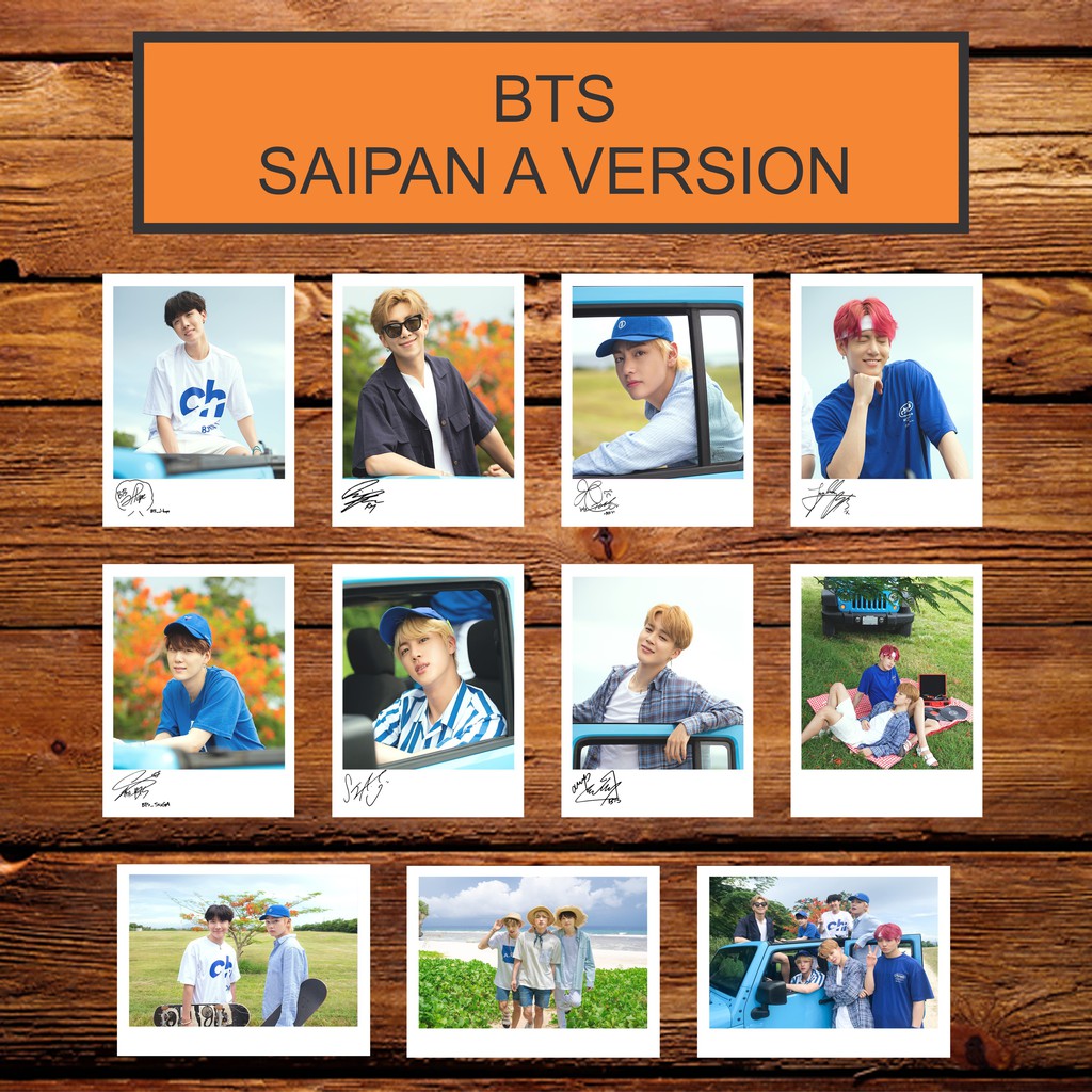BTS SIGNED KPOP POLAROID SUMMER PACKAGE