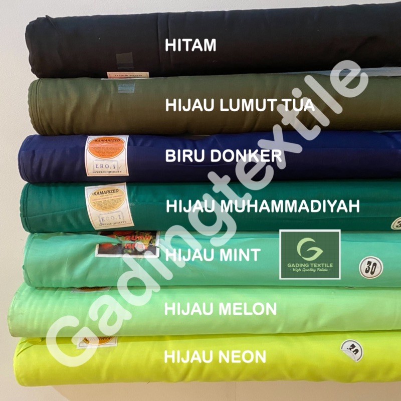 ( per setengah meter ) kain furing ERO 1 ERRO HERO cap BUAH APEL lb 115 cm eceran bahan lapisan baju gamis busana muslim rok dekorasi