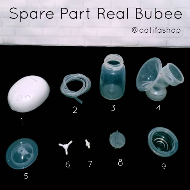 Spare Part pompa ASI real bubee elektrik / spare part real bubee / valve duckbill / mesin pompa asi / host