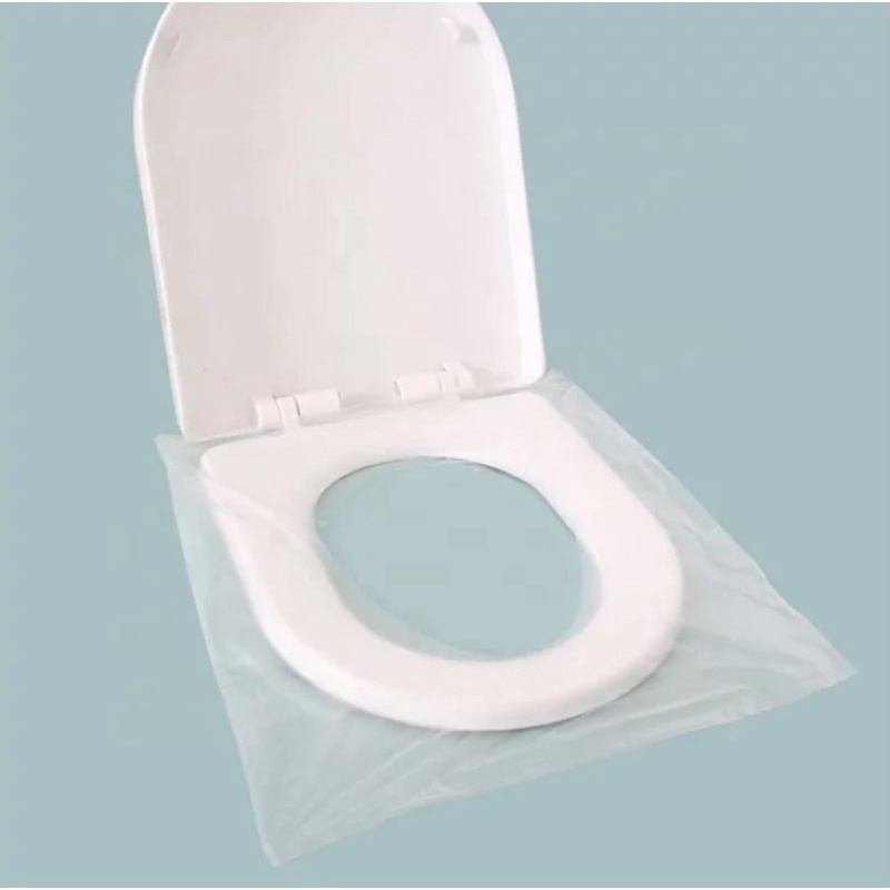 DISPOSABLE PLASTIC PLASTIK ALAS TOILET SEAT COVER // ALAS DUDUKAN KLOSET UMUM TISSUE TISU DUDUK CLOSET WC // BEHELLDENTAL