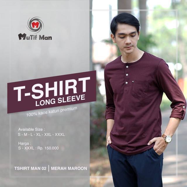 Baju Koko Pria T-SHIRT MAN 02 by MUTIF MAN