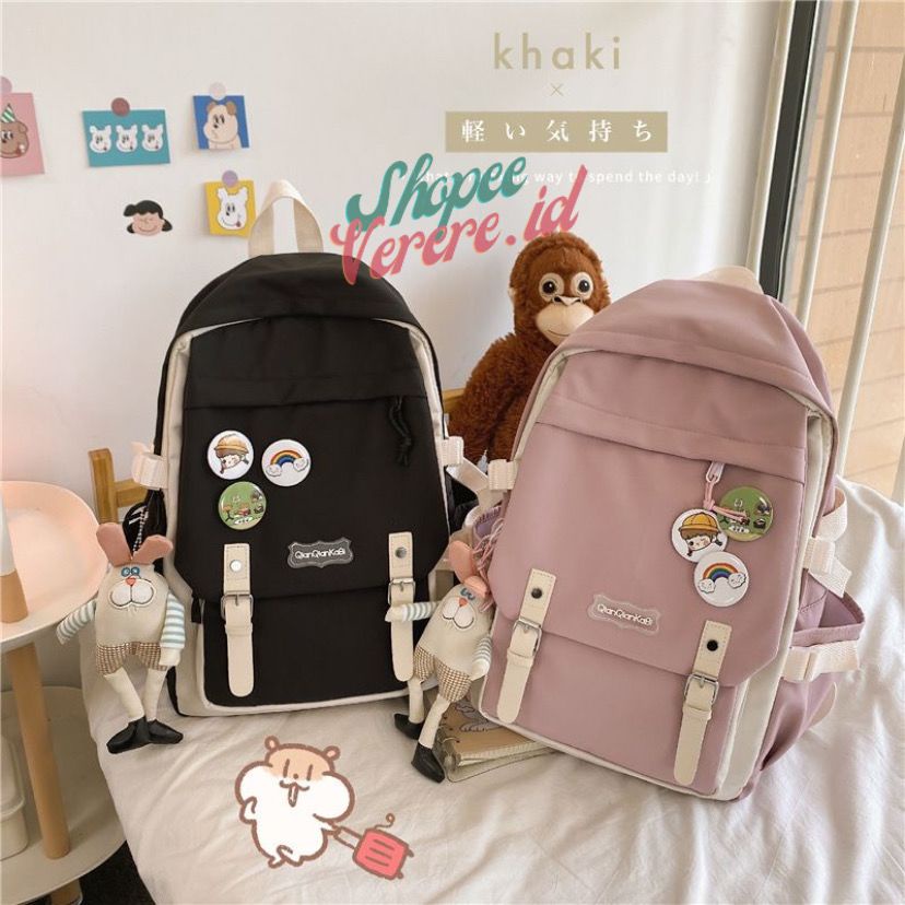 Joshee Tas Ransel Wanita Backpack Wanita Backpack Pria Tas Sekolah Tas Anak 0191 Backpack Nylon 9097, 07