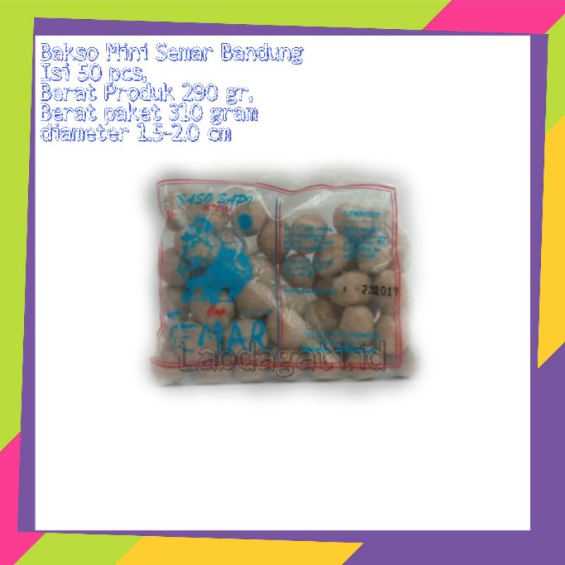 

Bakso Daging Sapi Semar Bandung | SPR Isi 50pcs | Bisa COD