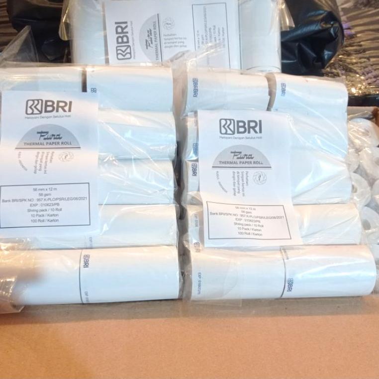 

(I5A7) ⭐️ free bonus thermal logo BRI merk pura/printech harga untuk 1 pack isi 10 pcs //Shoping@now