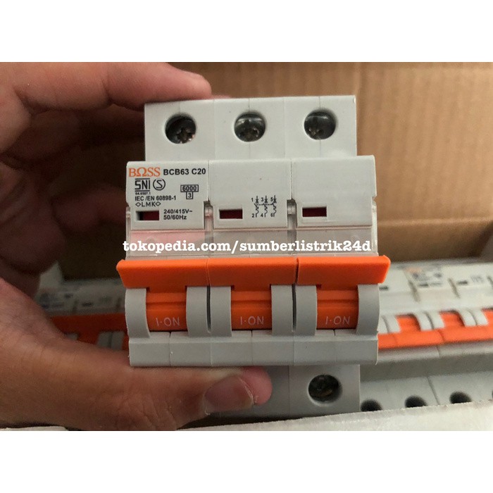[BISA COD] Mcb 3Phase / Sikring Mcb 3 Phase / 20A / Mcb 3Pass 10A / 16A / 20A DISKON