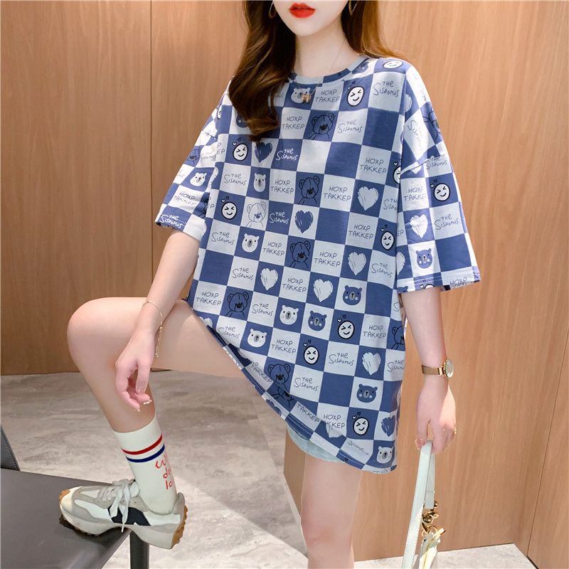 THISTLE - Oversize Tee Tshirt Wanita Model Longgar Motif Bear HOXP