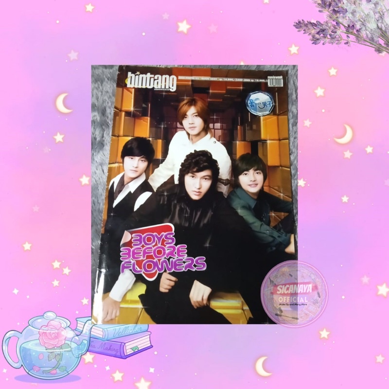 TABLOID BINTANG INDONESIA EDISI POSTER 02 TAHUN 2009 - BOYS BEFORE FLOWERS - LEE MIN HOO