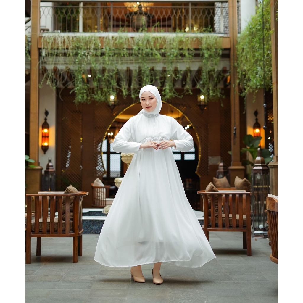 DRESS MUSLIM - AUDREY DRESS - IED SERIES - PAKAIAN MUSLIM WANITA