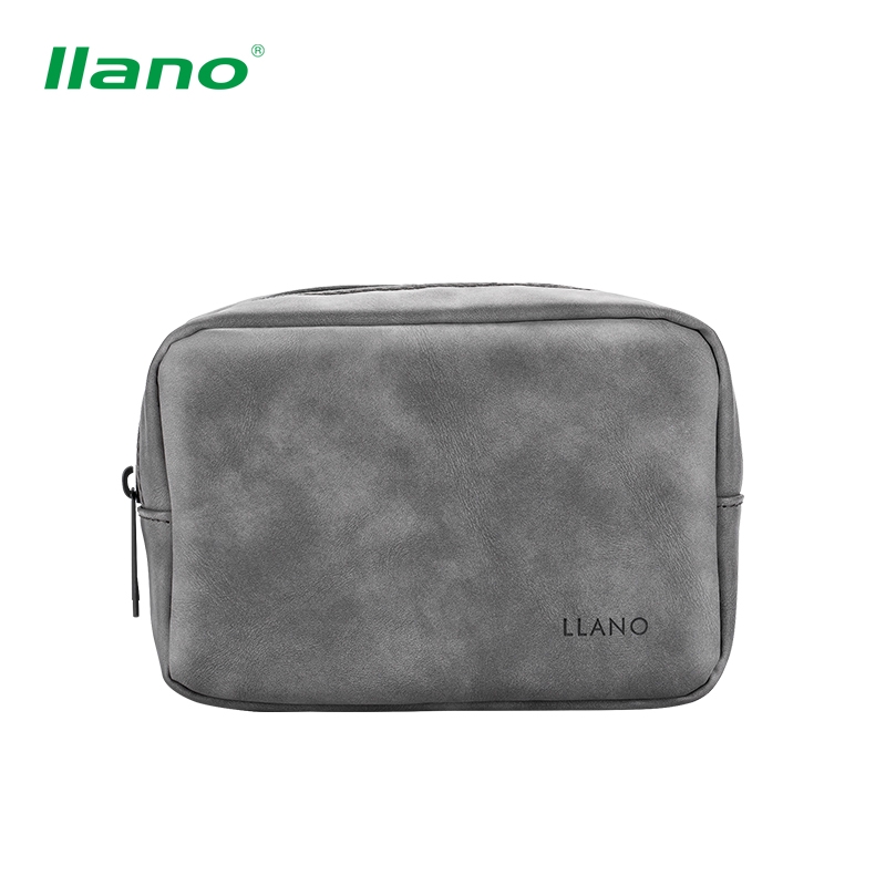 

llano Travel Carry Storage Bag Portable Electronics Accessories Organiser Gadget Case Sheepskin PU