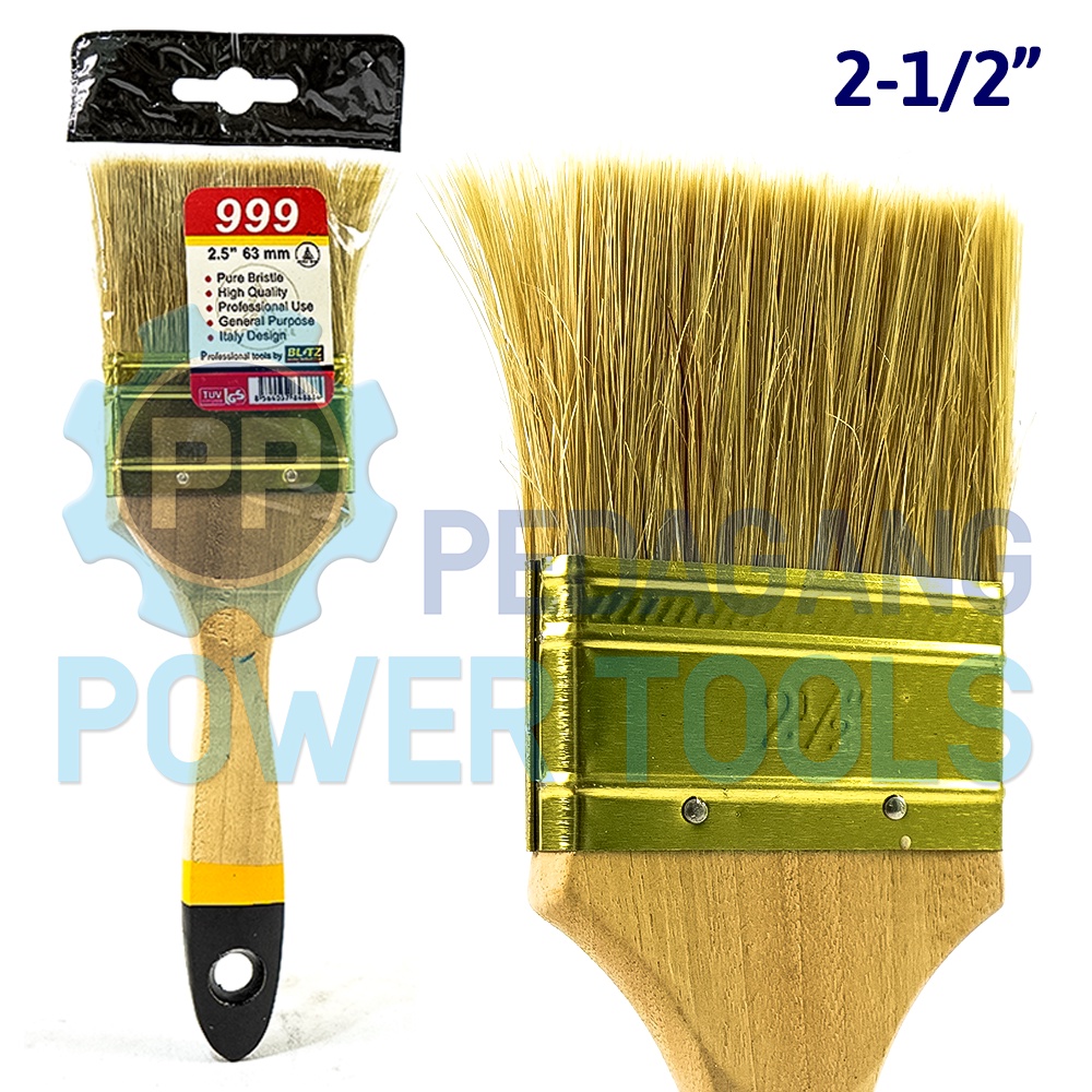 PH-999 KUAS CAT 2.5&quot; INCH GAGANG KAYU KOAS KWAS CAT TEMBOK PAINT BRUSH