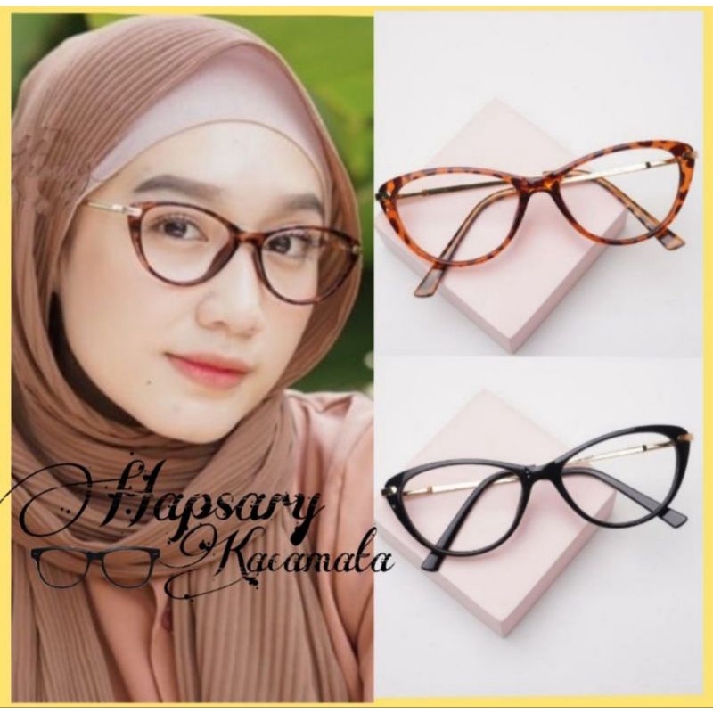 FRAME KACAMATA WANITA 9011 FREE LENSA ANTI RADIASI BLUERAY | KACAMATA MINUS | KACAMATA ANTI UV | PHOTOCROMIC