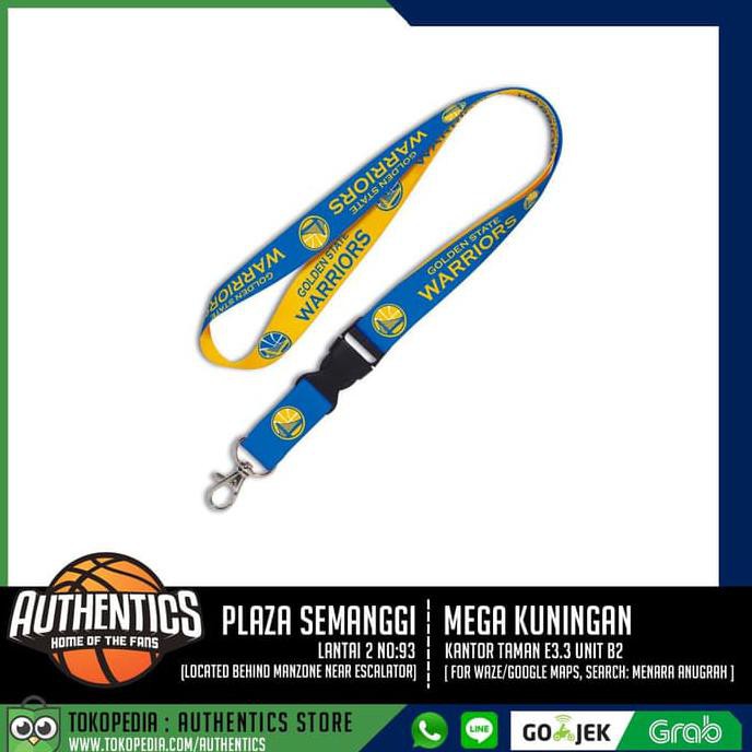 

Sale!!! Golden State Warriors Wincraft Wordmark Lanyard - Detachable Buckle