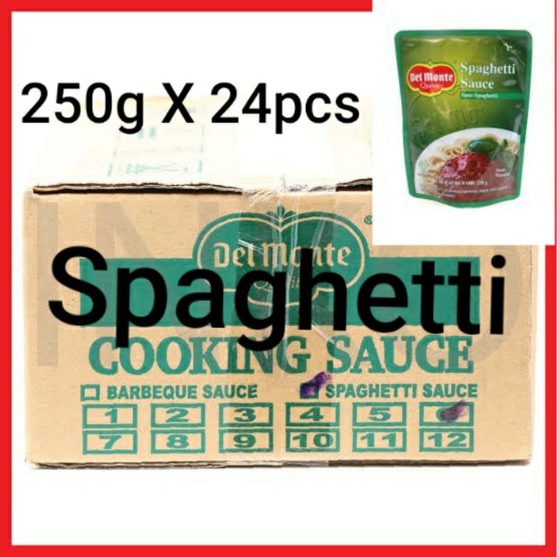 

Delmonte Saus Spagheti / Spaghetti Sauce 250 gr dus ( 24 bungkus )