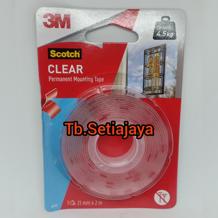 

Produk Unggulan Scotch Clear Mounting Tape 21Mm X 2M / Double Tape 3M Clear Berkualitas