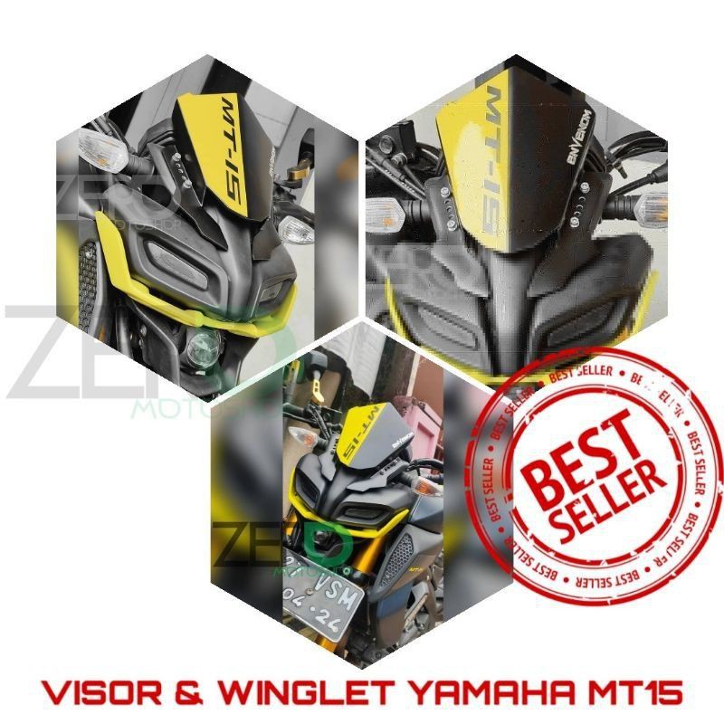 Windshield Visor Winglet model MT-09 Pnp MT 15 MT15