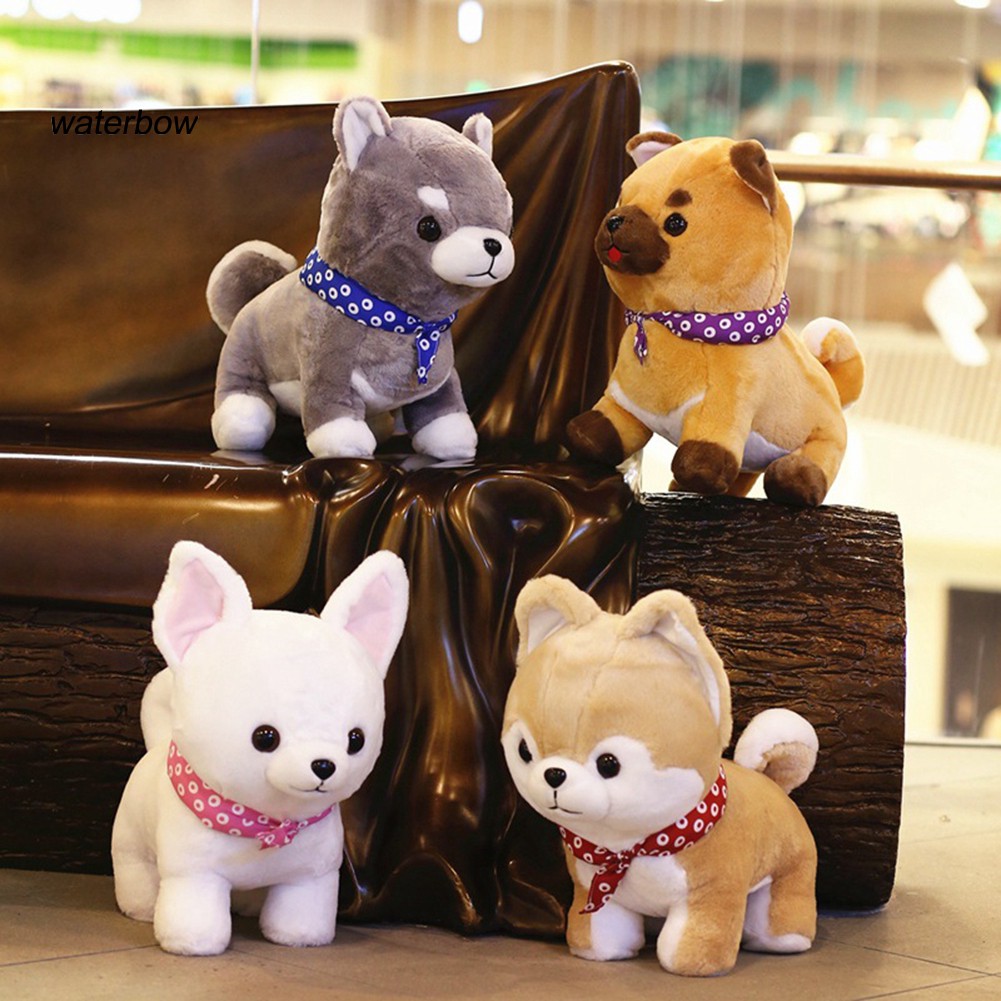 Boneka Anjing Shiba Inu Bahan Plush Untuk Dekorasi Rumah Sofa