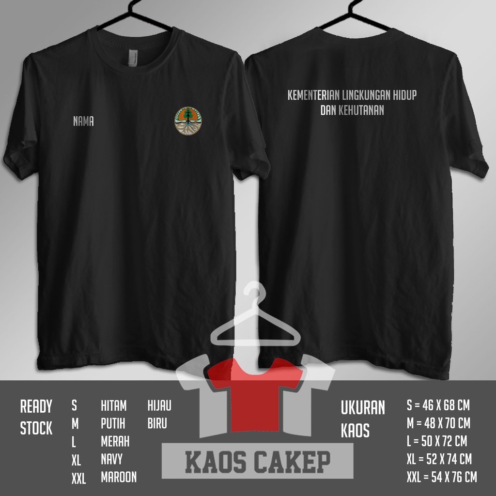 Jual Kaos Klhk Kementerian Lingkungan Hidup Dan Kehutanan Kaos Pemerintahan Shopee Indonesia 7760