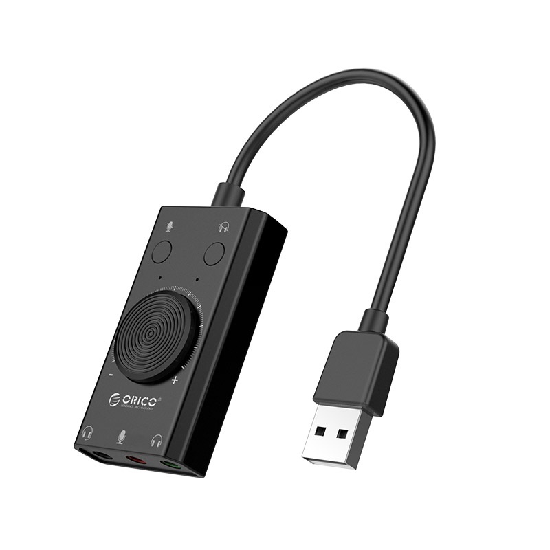 Orico Multifunction External USB Sound Card - SC2 - Black