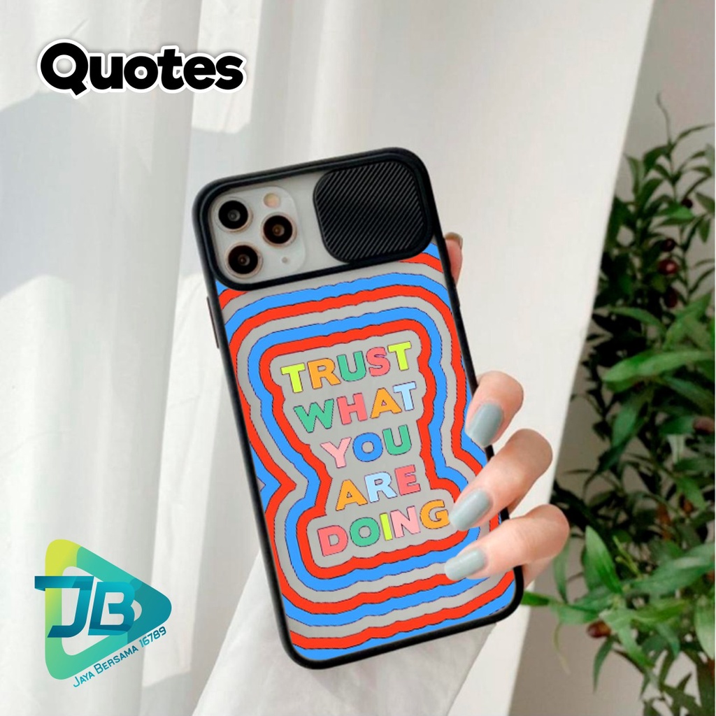 SOFTCASE SLIDE KAMERA QUOTES OPPO VIVO SAMSUNG XIAOMI REALME IPHONE ALL TYPE JB4940