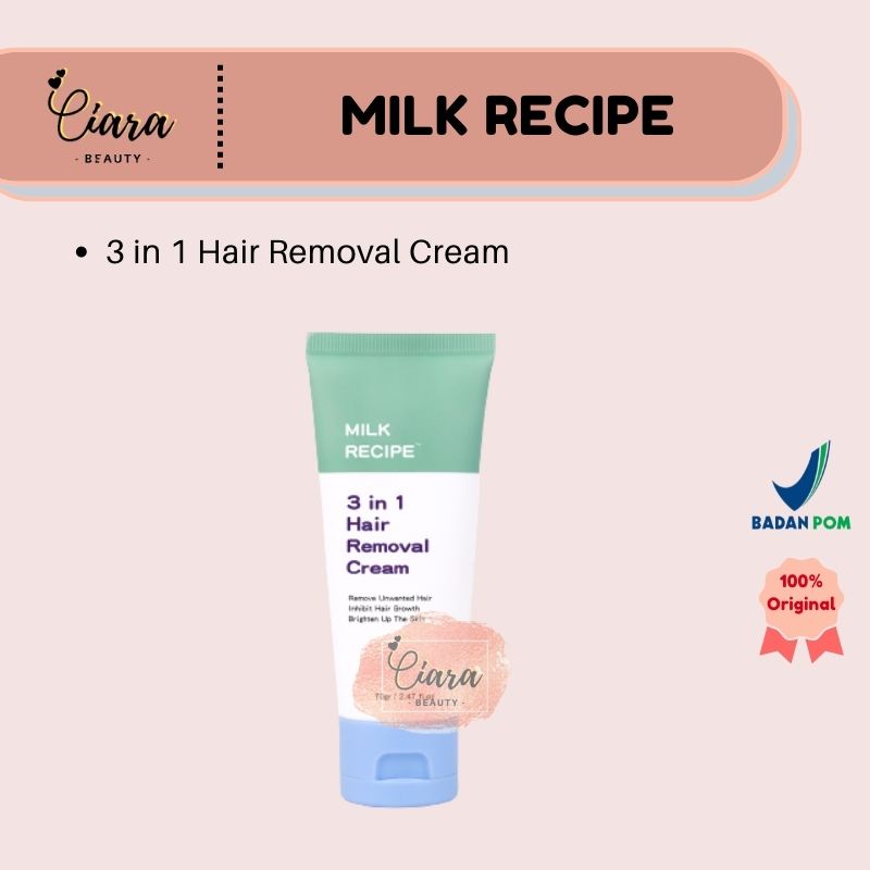 Milk Recipe 3 in 1 Hair Removal Cream 70gr