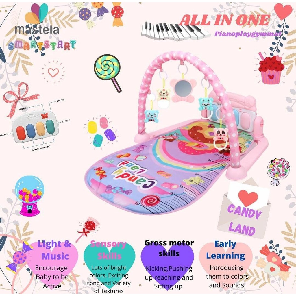 MASTELA SMART START PLAYMAT PIANO / PIANO PLAYGYM MAT