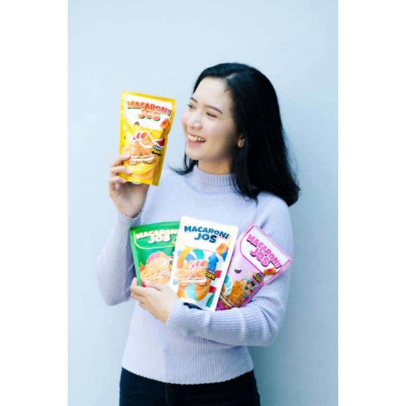 Cemilan Viral Macaroni Jos Murah Aneka Rasa 100 gram