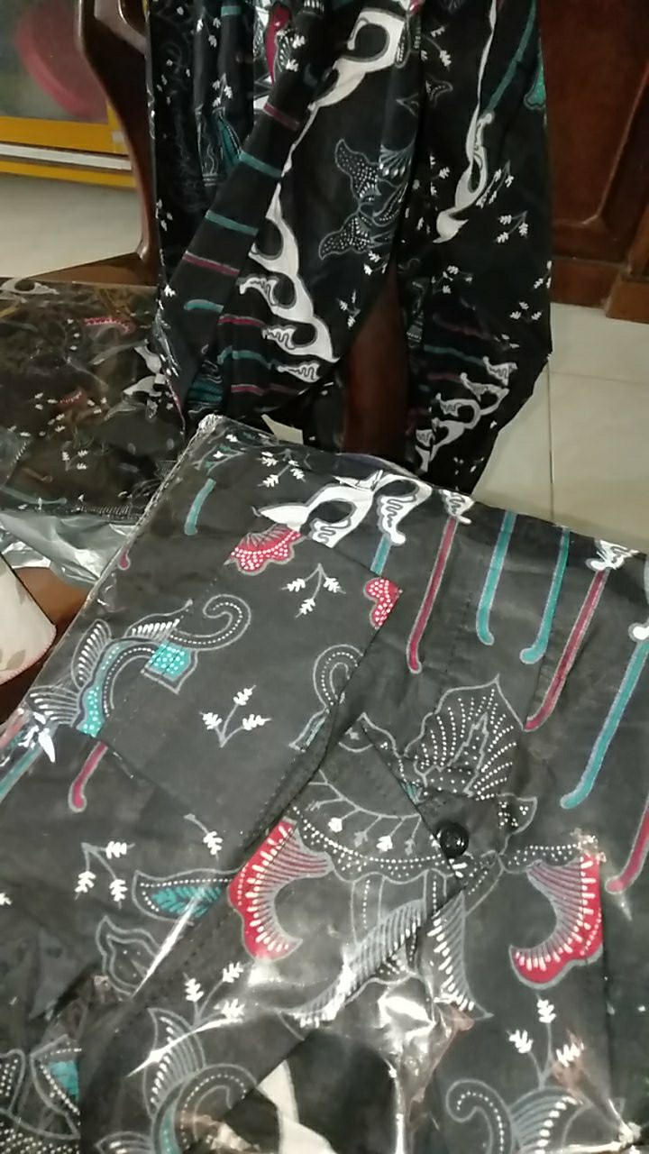 Kemeja Batik Pria Lengan Panjang Kratonan Kenogo Motif Lawas Ukuran M L Xl Xxl Bisa Cod
