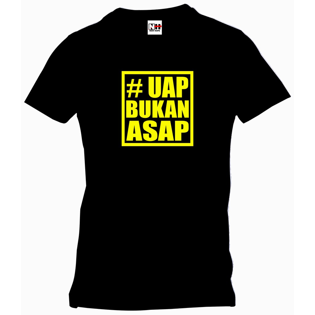 KAOS VAPE UAP BUKAN ASAP BLACK 2 B11