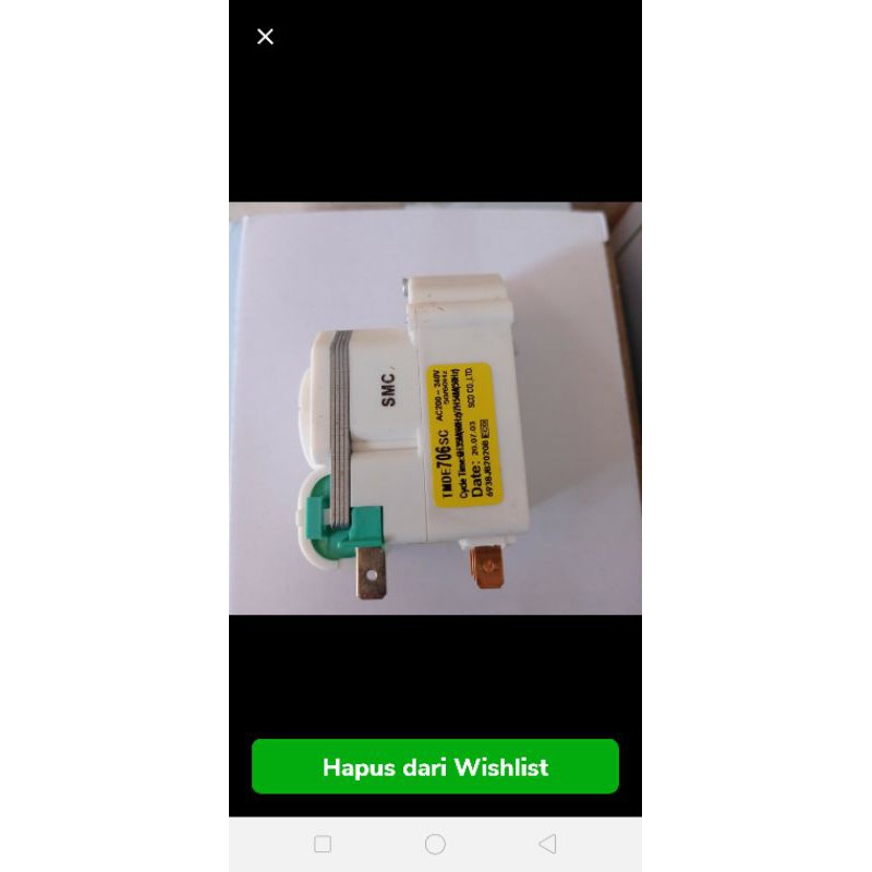 timer kulkas 2 pintu LG