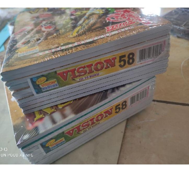 

Wow Murah Meriah.. buku vision 58 lembar 1 pak/10 buku