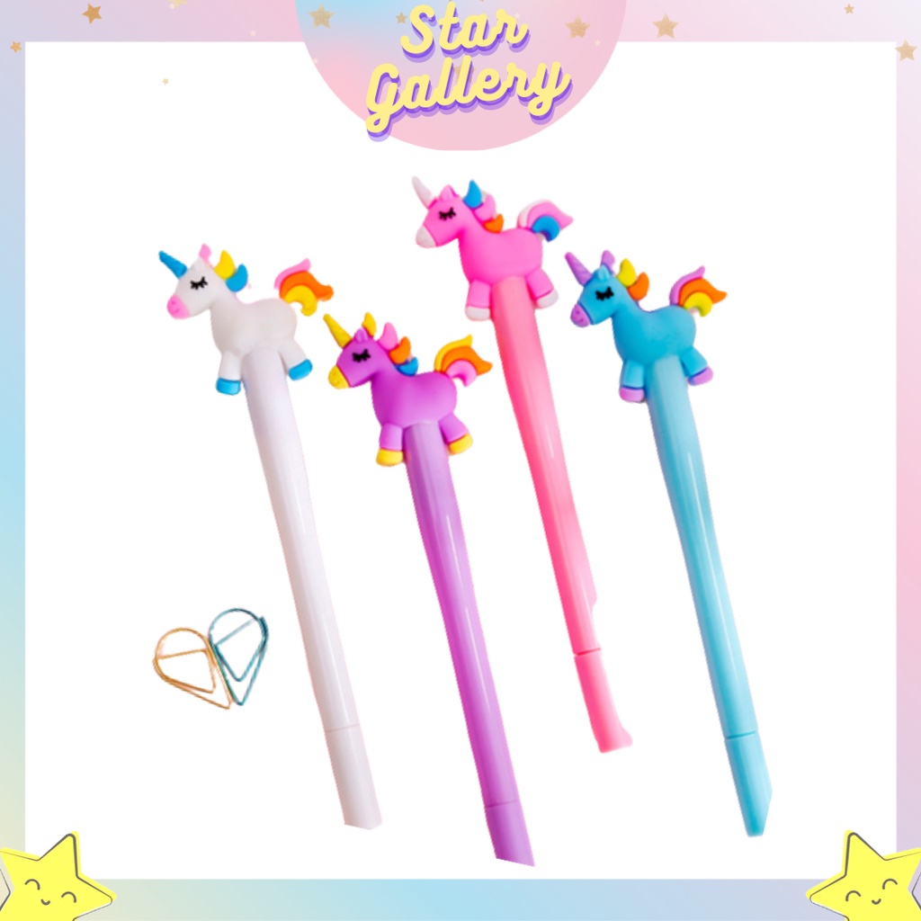 

(CUCI GUDANG) Pena PONY LED Lucu LED Unicorn Pen Murah Produk Import 443