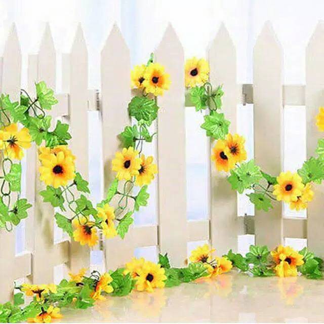 BR09 Bunga Matahari Rambat / Bunga Matahari Rambat Plastik